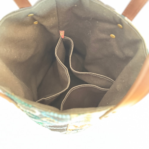 一点物 送料無料 ミナペルホネン バケツ型トートバッグ ハンドメイド