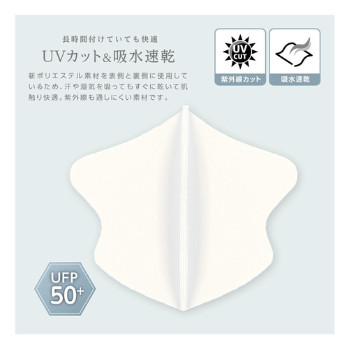 日本製 立体小顔用インナーマスク 接触冷感値Q-MAX0.34・UVカット