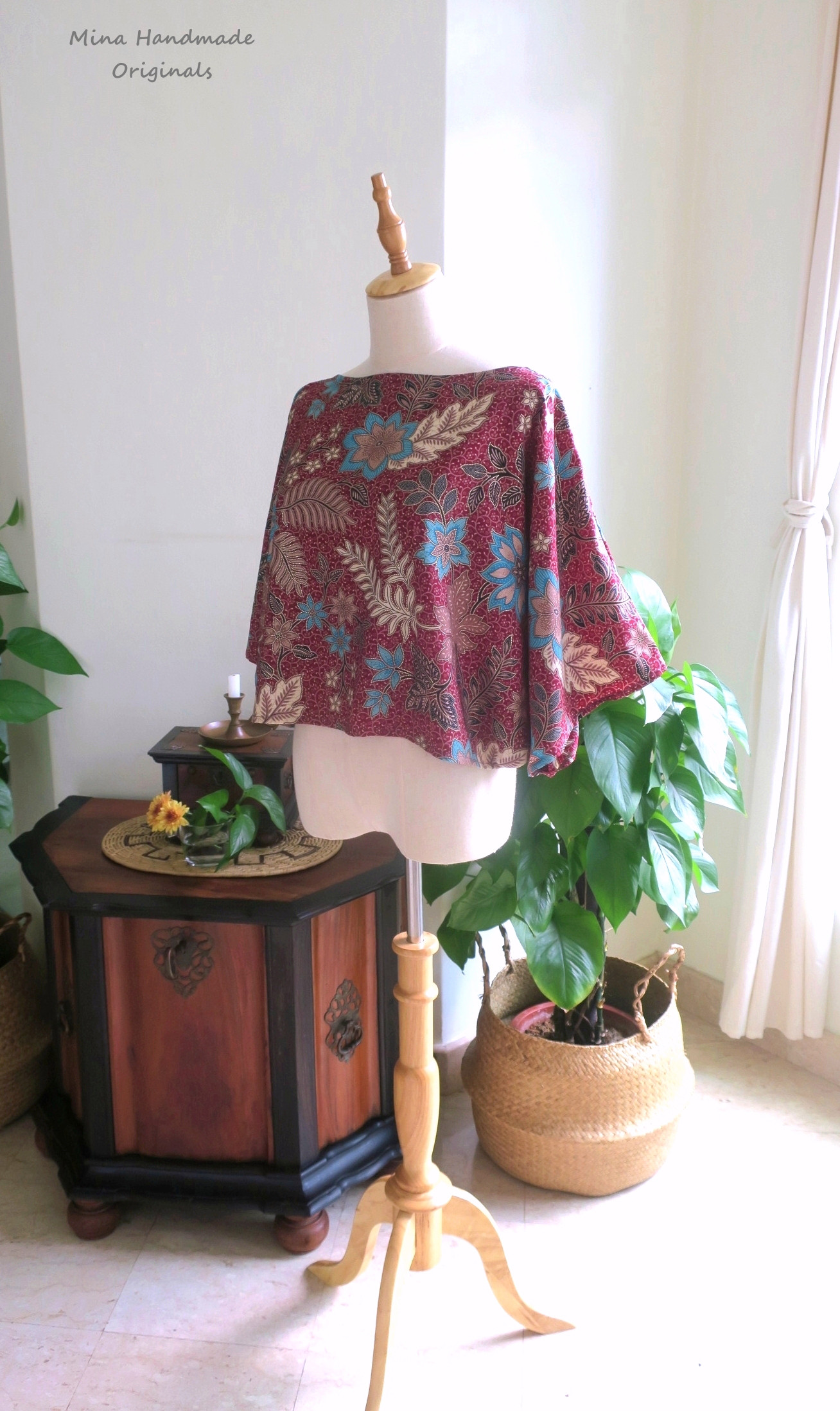 【シンガポール/バジュクロン】訳ありでお得！￥6500→￥5000・丸洗いOK/アイロン不要・シンガポールから送料無料