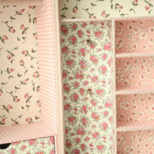 リバティ生地使用 ドールクローゼット おもちゃ・人形 セラピストさ