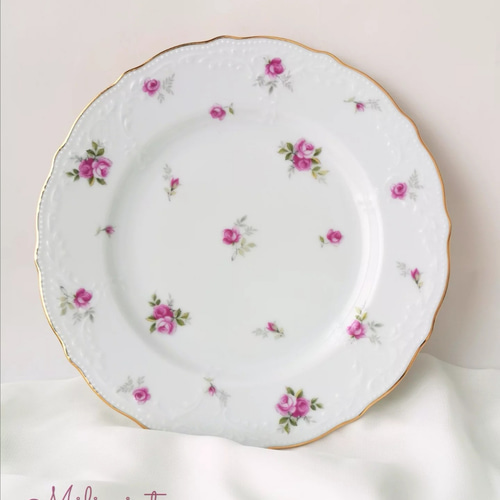 受注制作】アンティークローズ ティーセット(ピンク)(カップ