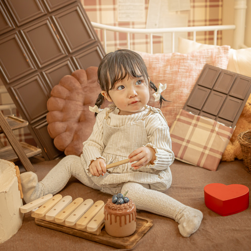 コーデュロイリボン ヘアクリップ ベビーヘアクリップ ベロア
