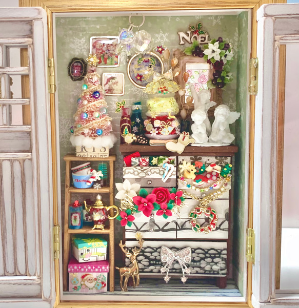 Portaシリーズ限定/クリスマスドア/ピンクツリー/ドールハウス