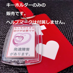 ヘルプマーク補助キーホルダー」(発達障害） キーホルダー 09ka268