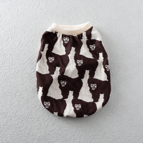 こゆりん ハンドメイド 犬服 ハロウィンニットタンク肩フリル ④ 2着