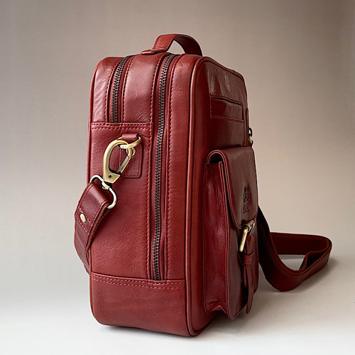 英国デザイン牛革かばんValise TALL BOXショルダー ラスティ