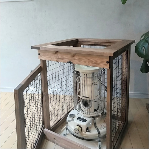 □○アラジンストーブ用ウッド&アイアンストーブガード○□ アラジンストーブ用アイアン&ウッド ストーブガード その他家具