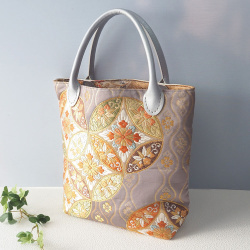 西陣織】着物帯リメイク✧*バッグ（京都西陣/着物リメイク/着物バッグ  