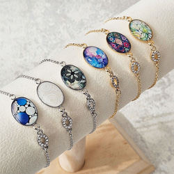 天然貝螺鈿アート☆オーバルブレスレット｜ Ayuプロデュース【ギフト