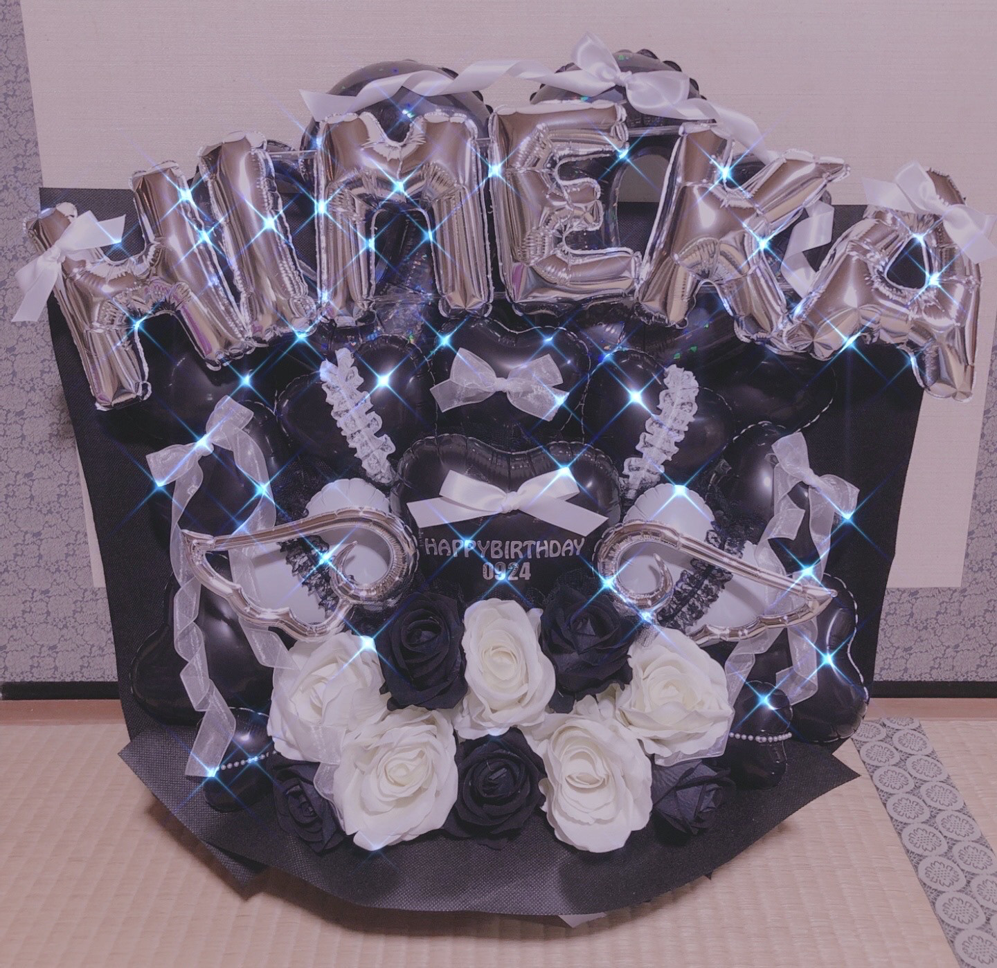 推し活　バルーンギフト　バルーンアレンジ  生誕祭　フラスタ　卓フラ　成人式　卒業