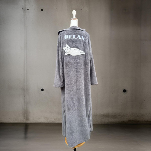 ねこ刺繍 毛布 着る毛布 ルームウェア 毛布 着る毛布 毛布 着る毛布 ルームウェア 毛布 ねこ 刺繍 (インナー・ルーム