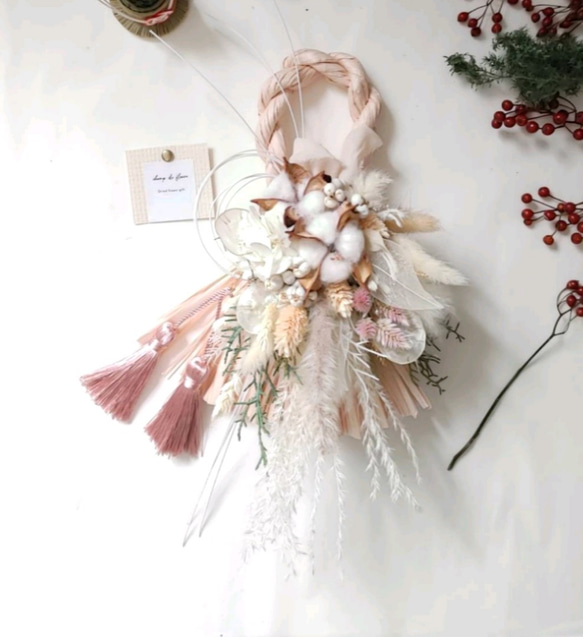 しめ縄(お正月過ぎてもスワッグとして…) しめ縄(お正月過ぎてもスワッグとして…) しめ縄(お正月過ぎても