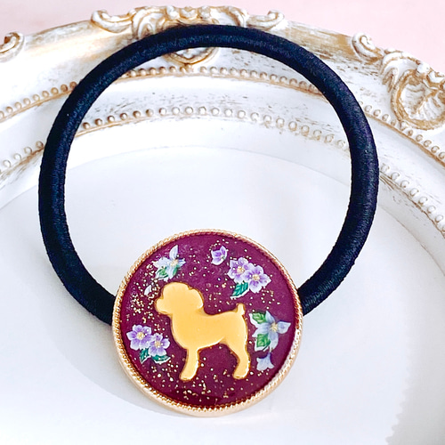 レジンヘアゴムプードル