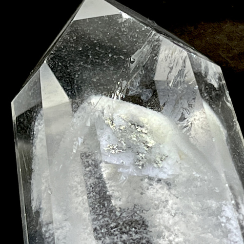 龍脈水晶 パイライトインクォーツ クリスタル 水晶 黄鉄鉱 ファントム