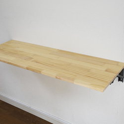 折りたたみテーブル（壁付け）91cm×30cm テーブル　カウンター　棚 2枚目の画像