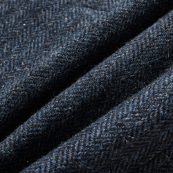 優雅的100%羊毛大衣，成人長版大衣，藍色，230101-3 第12張的照片