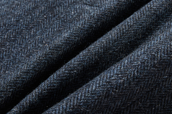 優雅的100%羊毛大衣，成人長版大衣，藍色，230101-3 第12張的照片