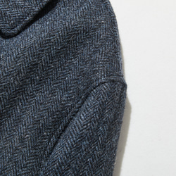 優雅的100%羊毛大衣，成人長版大衣，藍色，230101-3 第3張的照片