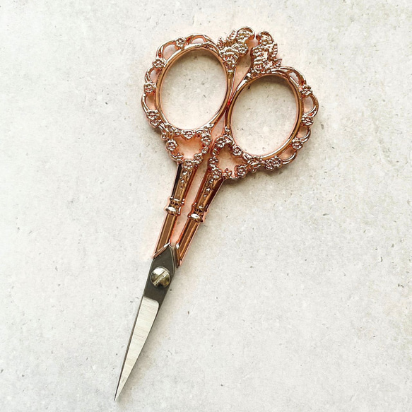 デザインシザー ピンクゴールド はさみ ハサミ 手芸 裁縫 糸切り