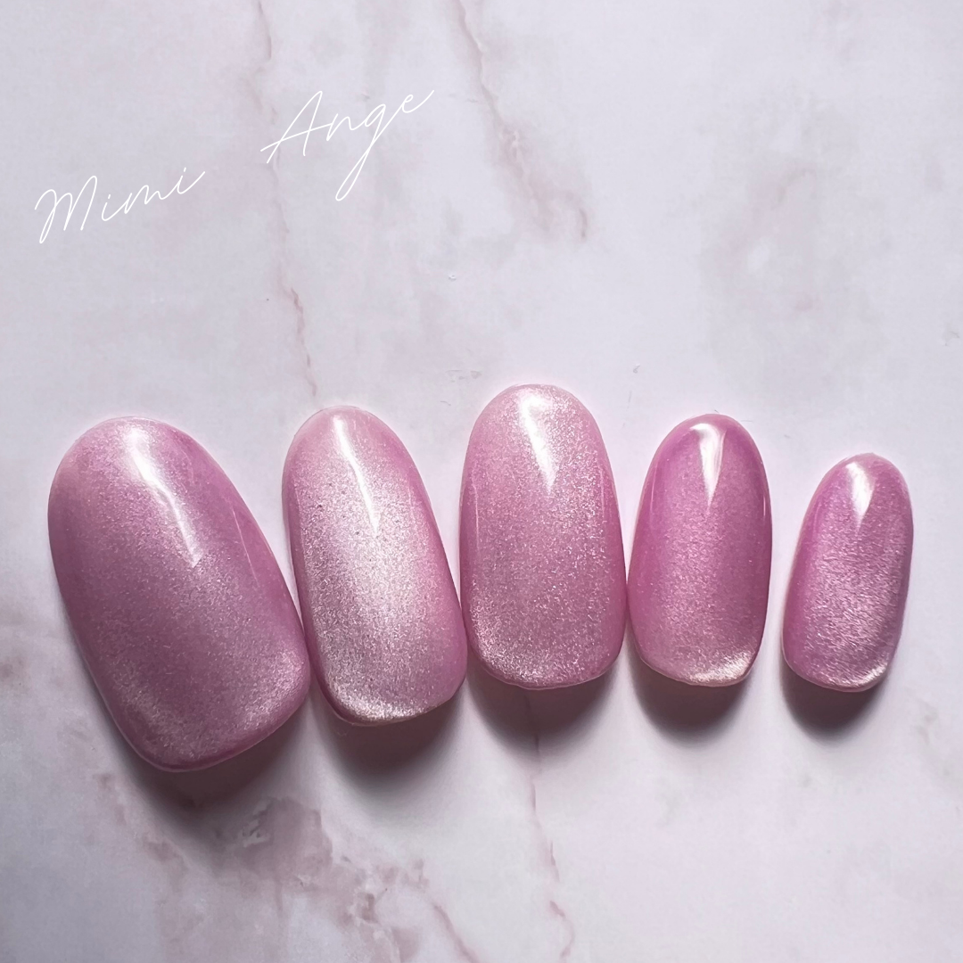 マグネット×ピンク⌇シンプル　マグ　うるツヤ　ワンカラーネイル　ワンホン⌇No.6