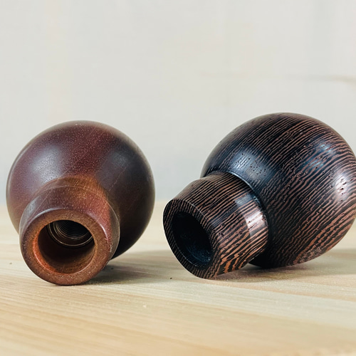 最高級☆貴重な銘木☆彡縞黒檀・オオバマホガニー・handmade