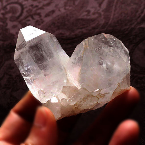 ヒマラヤ水晶 タントリックツイン クル産/原石・鉱物/4月誕生石 癒し