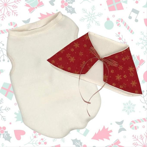 クリスマス ケープ タンクトップ フリース 犬服 サンタ ペット服 冬