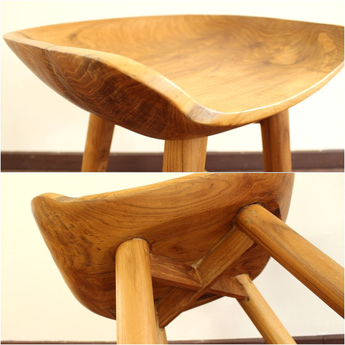 高品質 チーク材 木製無垢材◾️木製フレーム スツール 椅子 飾り台 木製家具 高品質 チーク材 木製無垢材◾️木製フレーム スツール 椅子