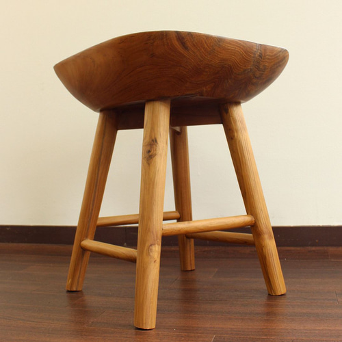 在庫セール品 木製 スツール 椅子 チーク材 古材 古木 花台