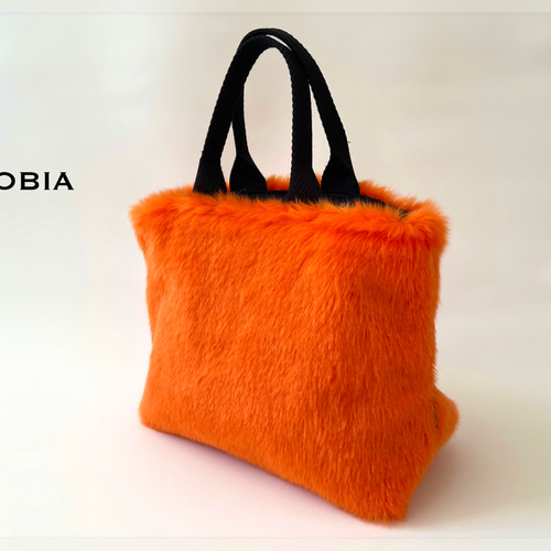 SIOCO・Lobiaシリーズ•【オレンジ】国産フェイクファー トートバッグ