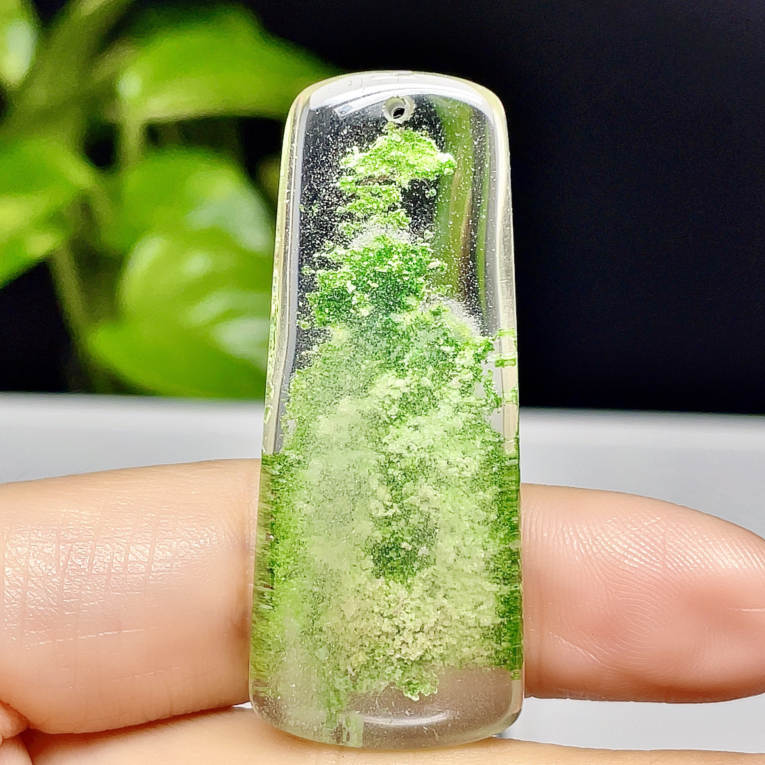 【高品質】 ガーデンクォーツ　庭園水晶　幽霊水晶　ペンダント　ネックレス　13