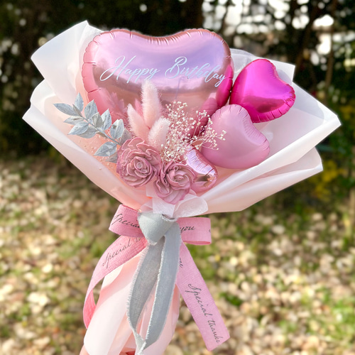 早割チケット 3月 cocoro様 卒業式バルーン 甦っ ブーケ 花束 花束・アレンジメント