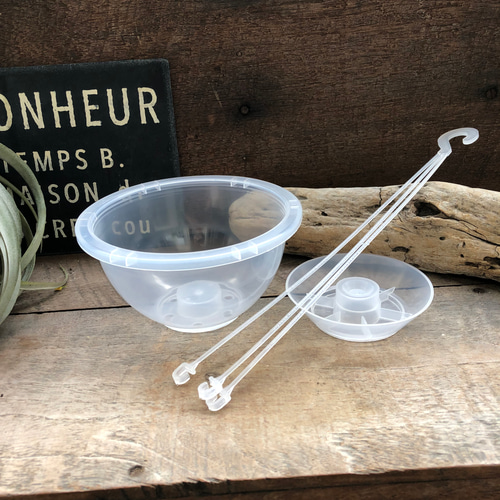 ネガミエルAIR♡吊り下げ透明鉢♡5号吊り鉢♡浅岡園芸 アートフラワー