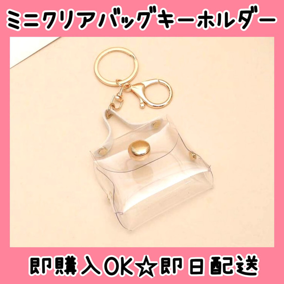 即購入OK】ミニクリアバッグ キーホルダー ぬい入れ アイドル オタ活 