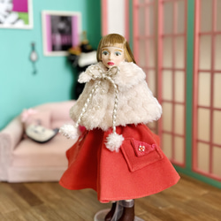 ギンガムチェック ワンピース パニエ セット リカちゃん その他人形