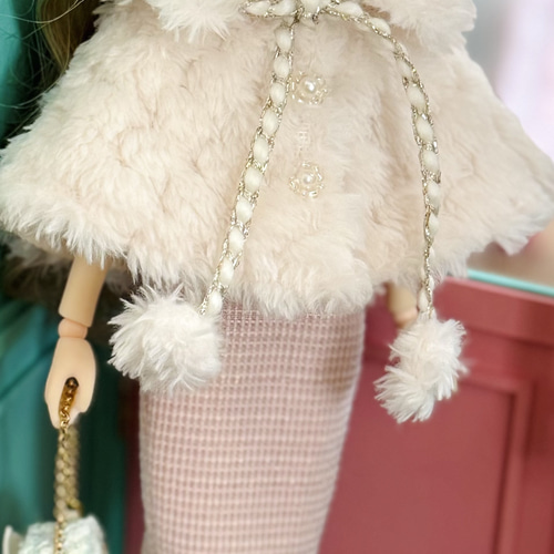 もこもこ ファーケープ リカちゃん ブライス チェリーちゃん その他