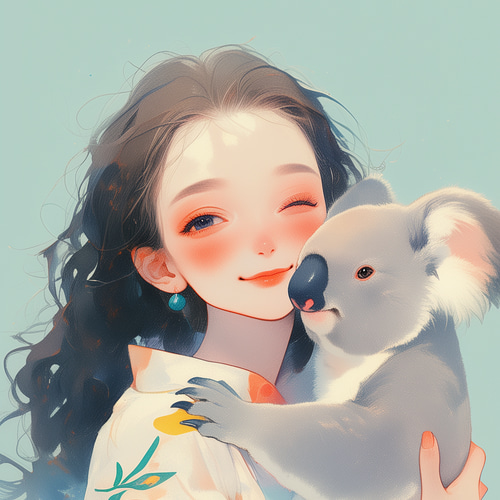 受注生産】人と動物AIイラストオーダー(壁紙) イラスト kujira8016