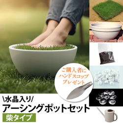水晶入りアーシングポット（芝生タイプ） その他素材 tunsam 通販
