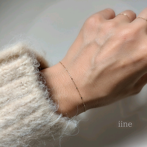 k10】【ブレスレット】スキンジュエリー*ペタルチェーンブレスレット