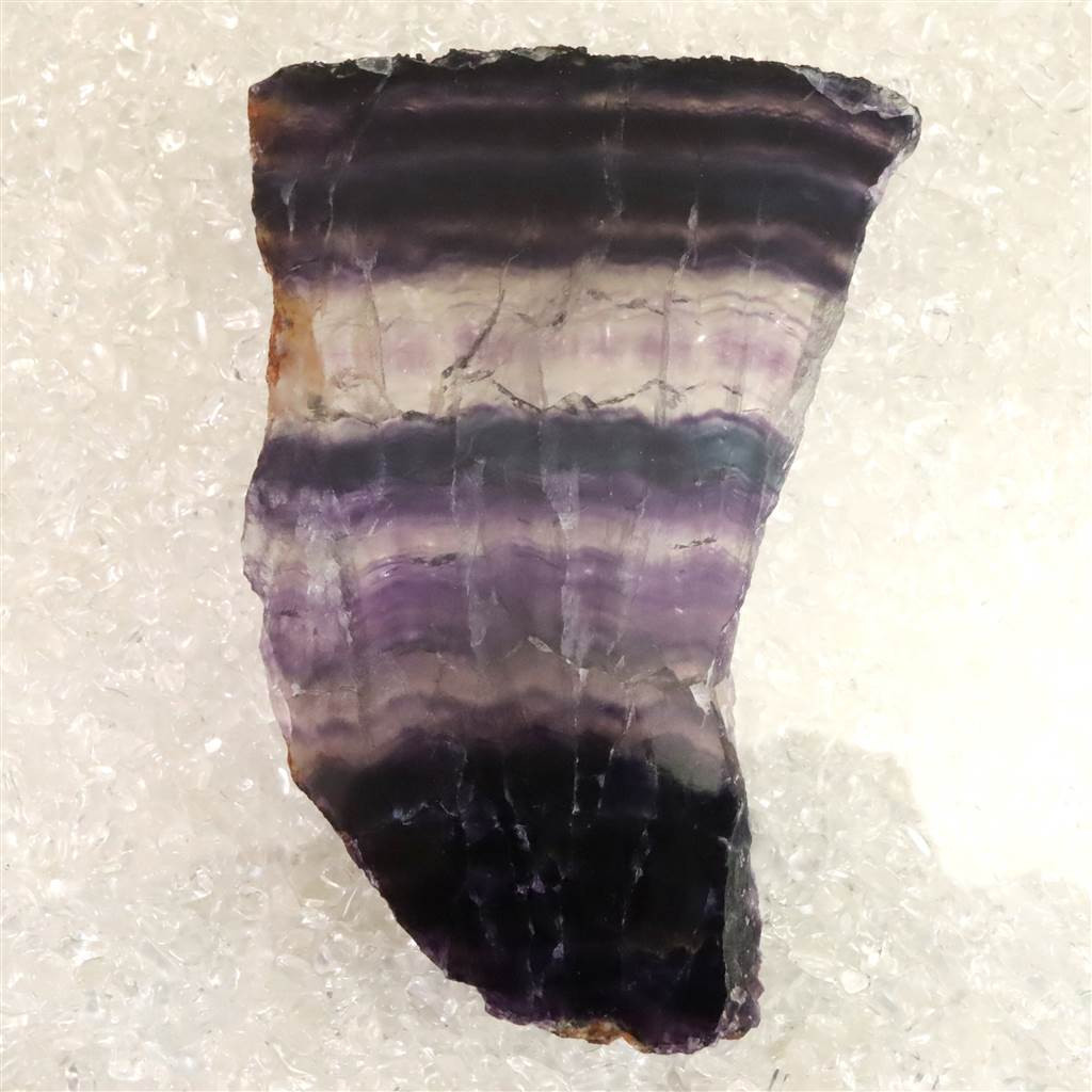 フローライト 蛍石 120mm スライス原石　223g #60452