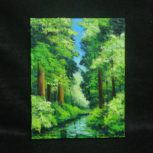 油絵 油彩 油彩画 絵 絵画 F0号【夏】 絵画 HR 通販 18539515