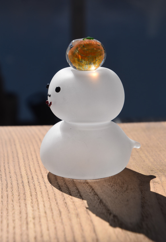 鏡餅くん　（白蛇バージョン）干支 巳 2枚目の画像