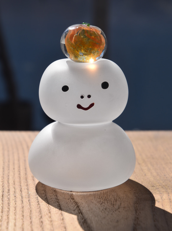 鏡餅くん　（白蛇バージョン）干支 巳 1枚目の画像