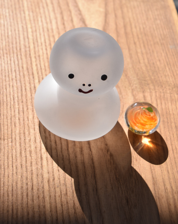 鏡餅くん　（白蛇バージョン）干支 巳 4枚目の画像