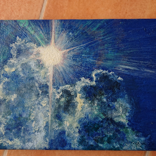 太陽－油絵 絵画 mimimosa 通販 18540598｜Creema(クリーマ)