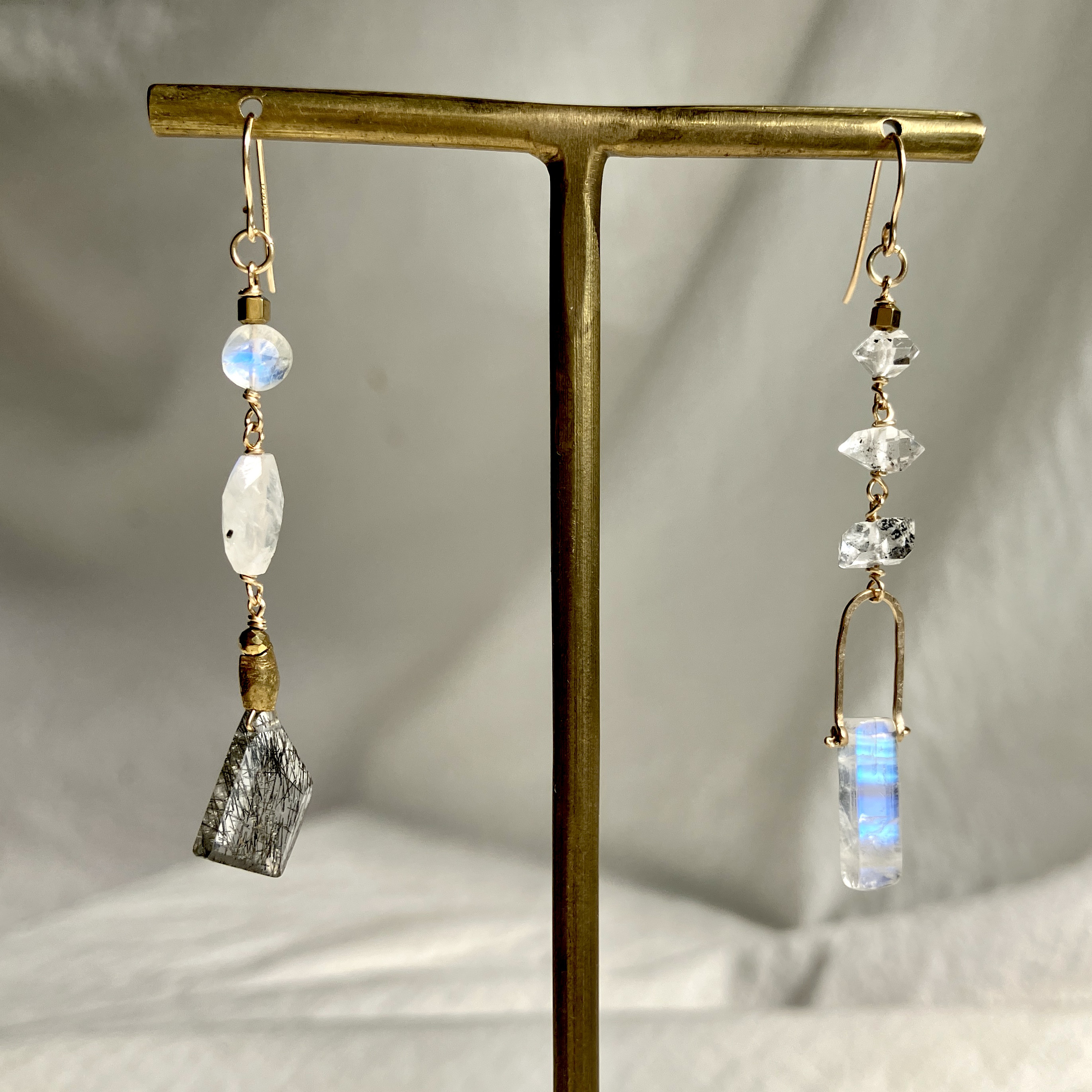 Selēnē　セレーナ　　K１４gfピアス　イヤリング金具等変更可　１点物