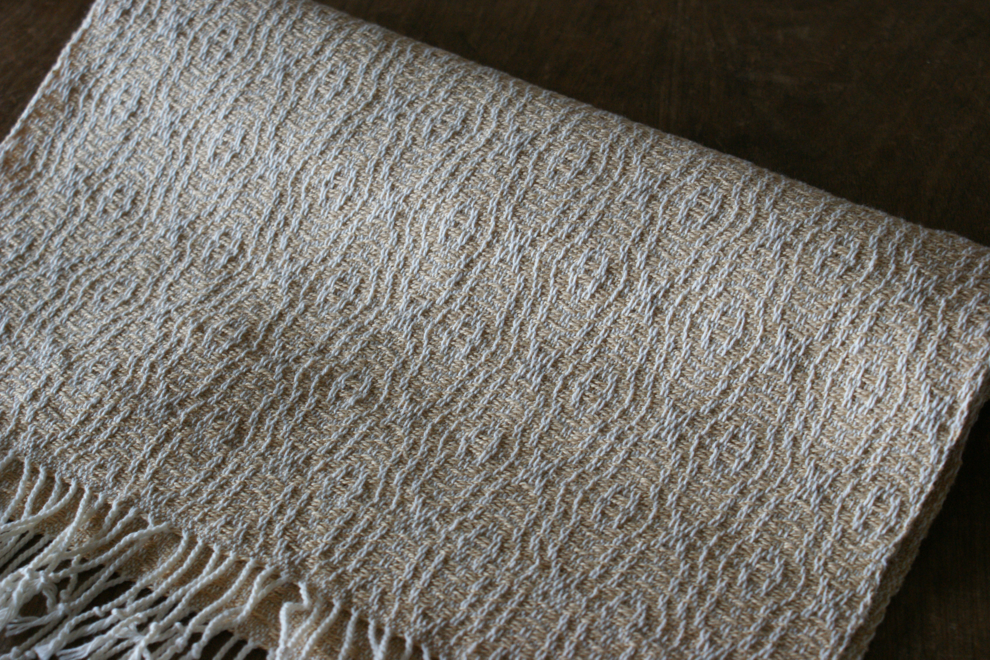 コットンマフラー（ベージュ）