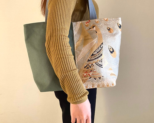 【セール】福袋のファッション通販 帯×帆布】トートバッグ/帆布/帯リメイク/a4/ Happe トートバッグ その他