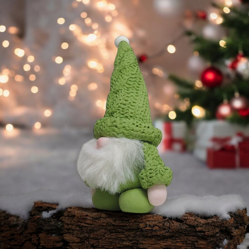 ★ tokoちゃん様★クリスマスノームとポインセチア★４点セット★小人オブジェ★ クリスマス クリスマスの森 【セット】クリスマスツリー 4段 と 星の