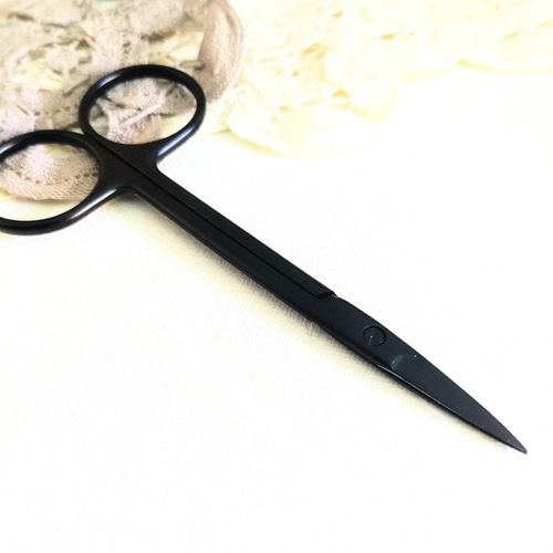 ブラック)ペアン風ハサミ/鋏ㅤアンティークㅤミニタイプ鋏 色彩屋吉宗